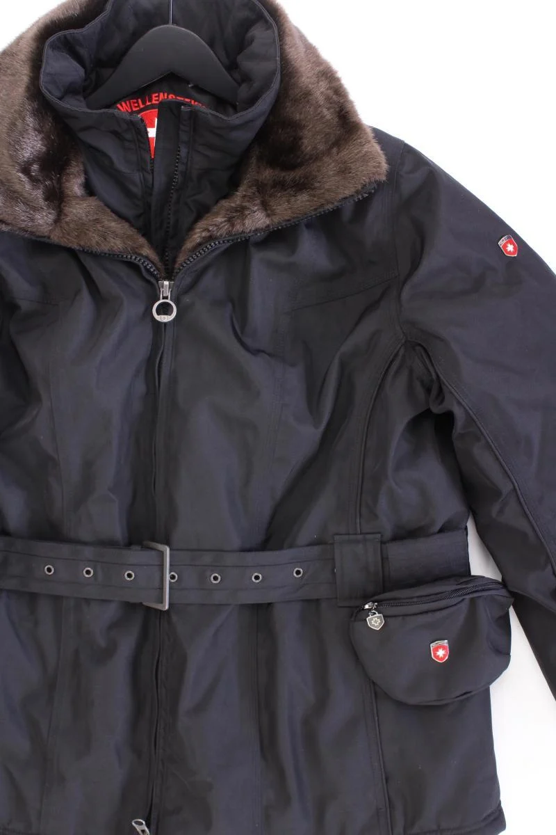 Wellensteyn Jacke Modell Zermatt Gr. XL mit Gürtel schwarz aus Polyester