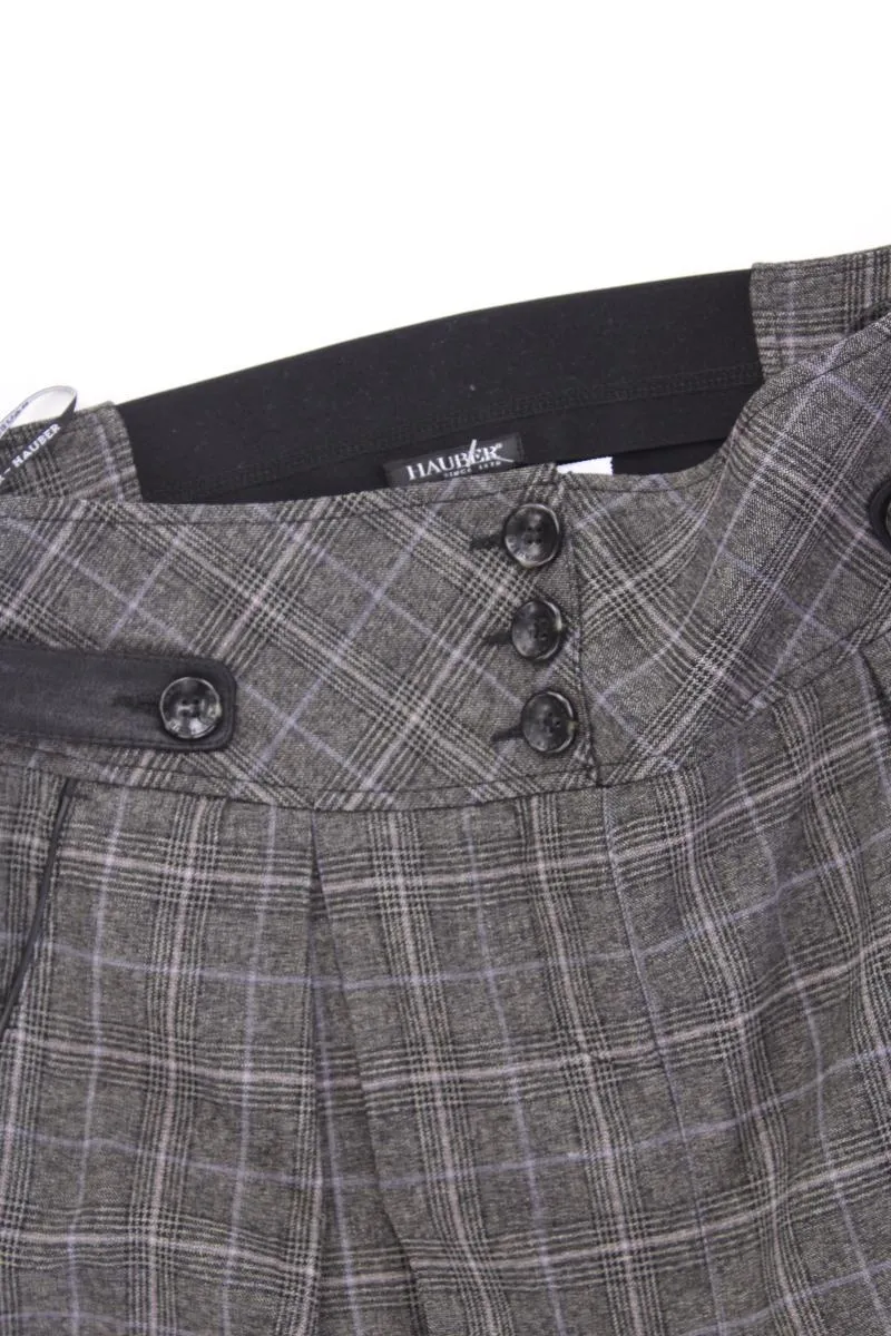 Hauber Wollrock Gr. 40 kariert grau