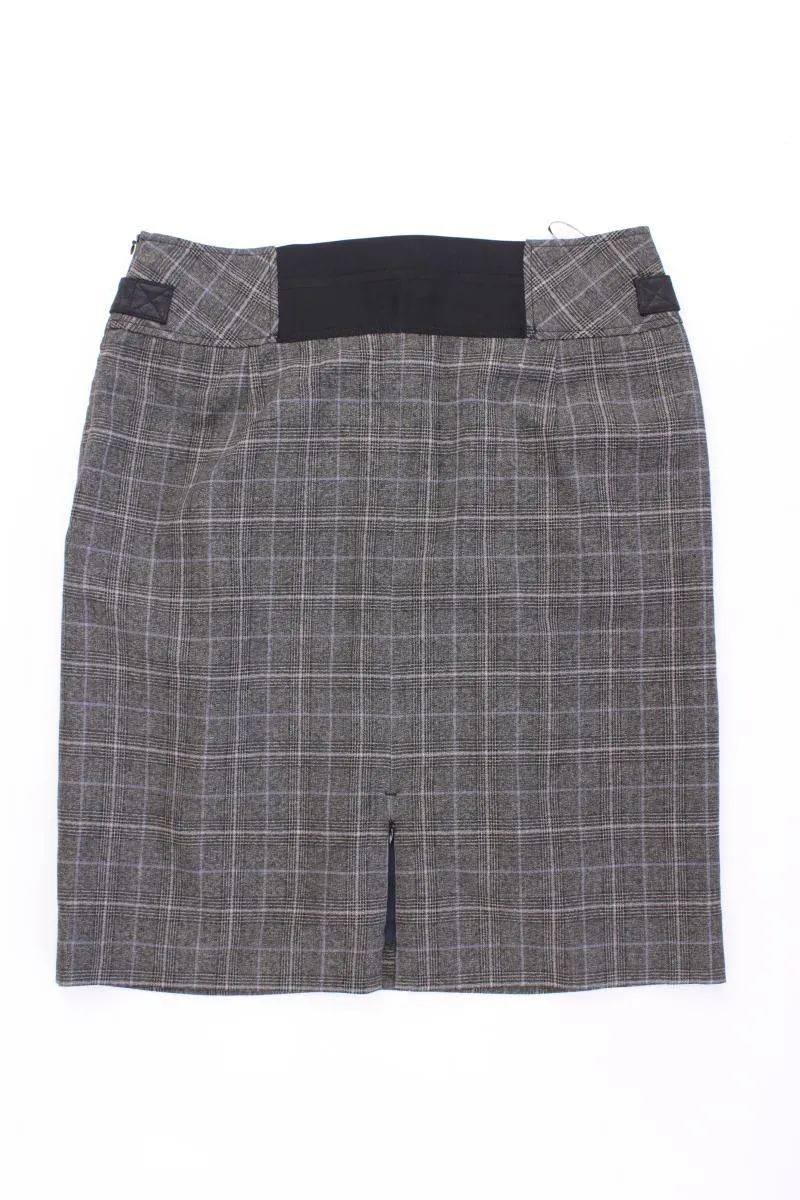 Hauber Wollrock Gr. 40 kariert grau