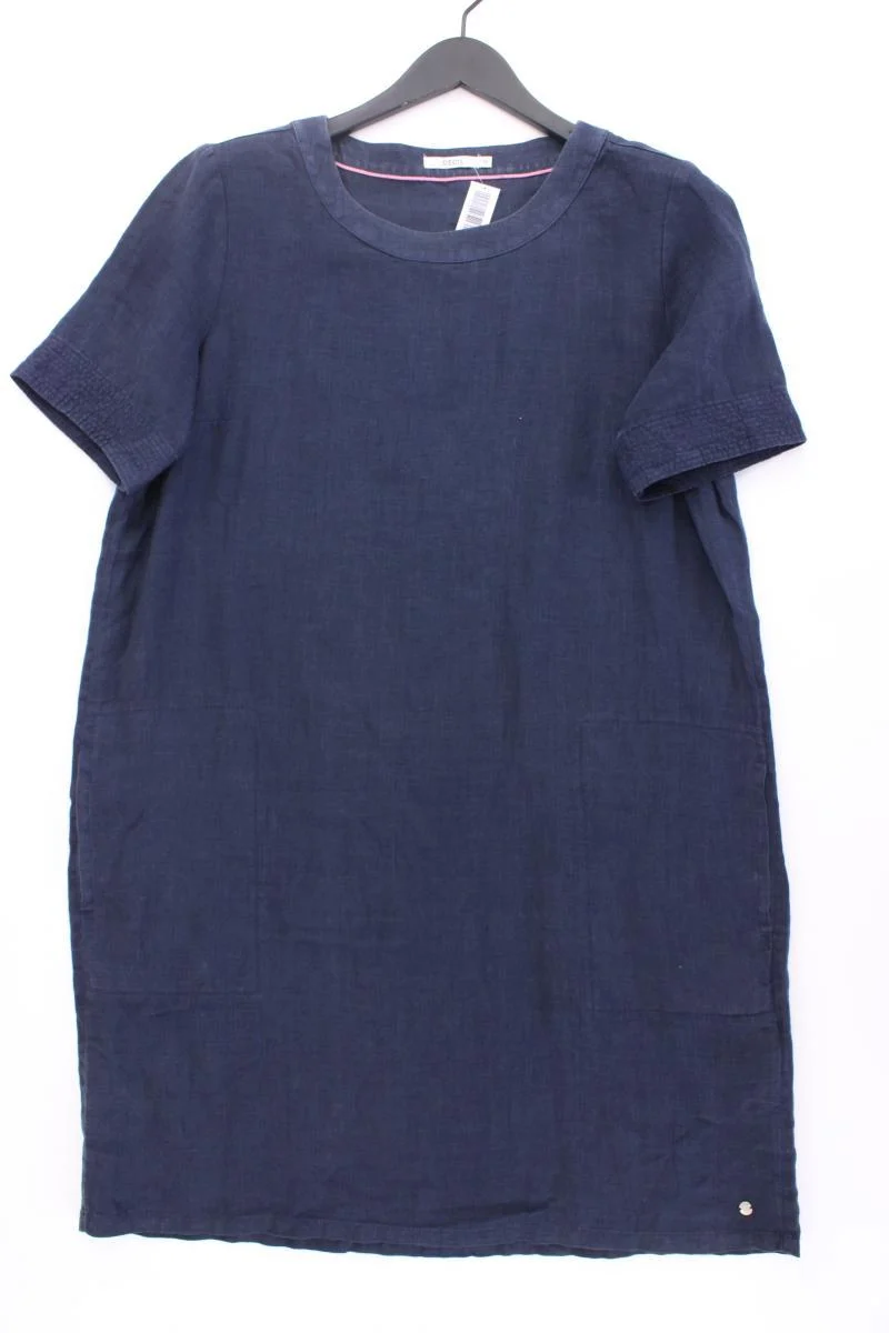 Cecil Kurzarmkleid Gr. M blau aus Leinen