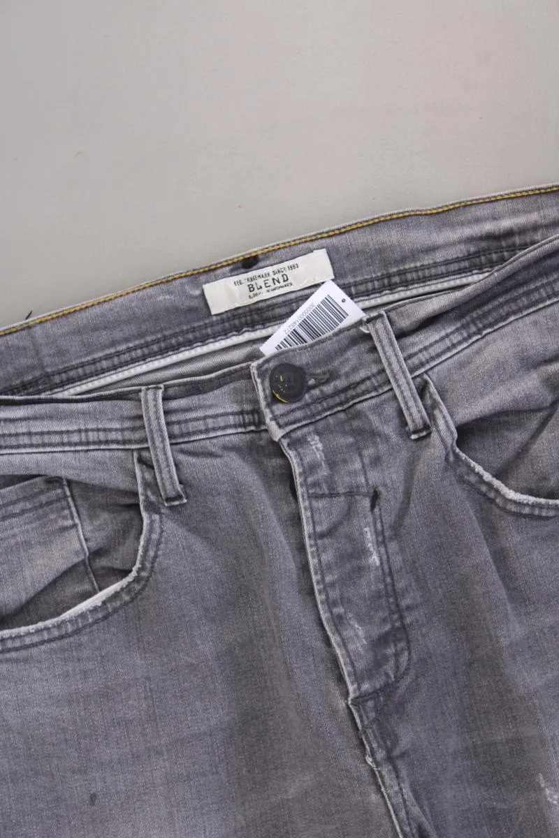 Blend Straight Jeans für Herren Gr. W33/L32 grau aus Baumwolle