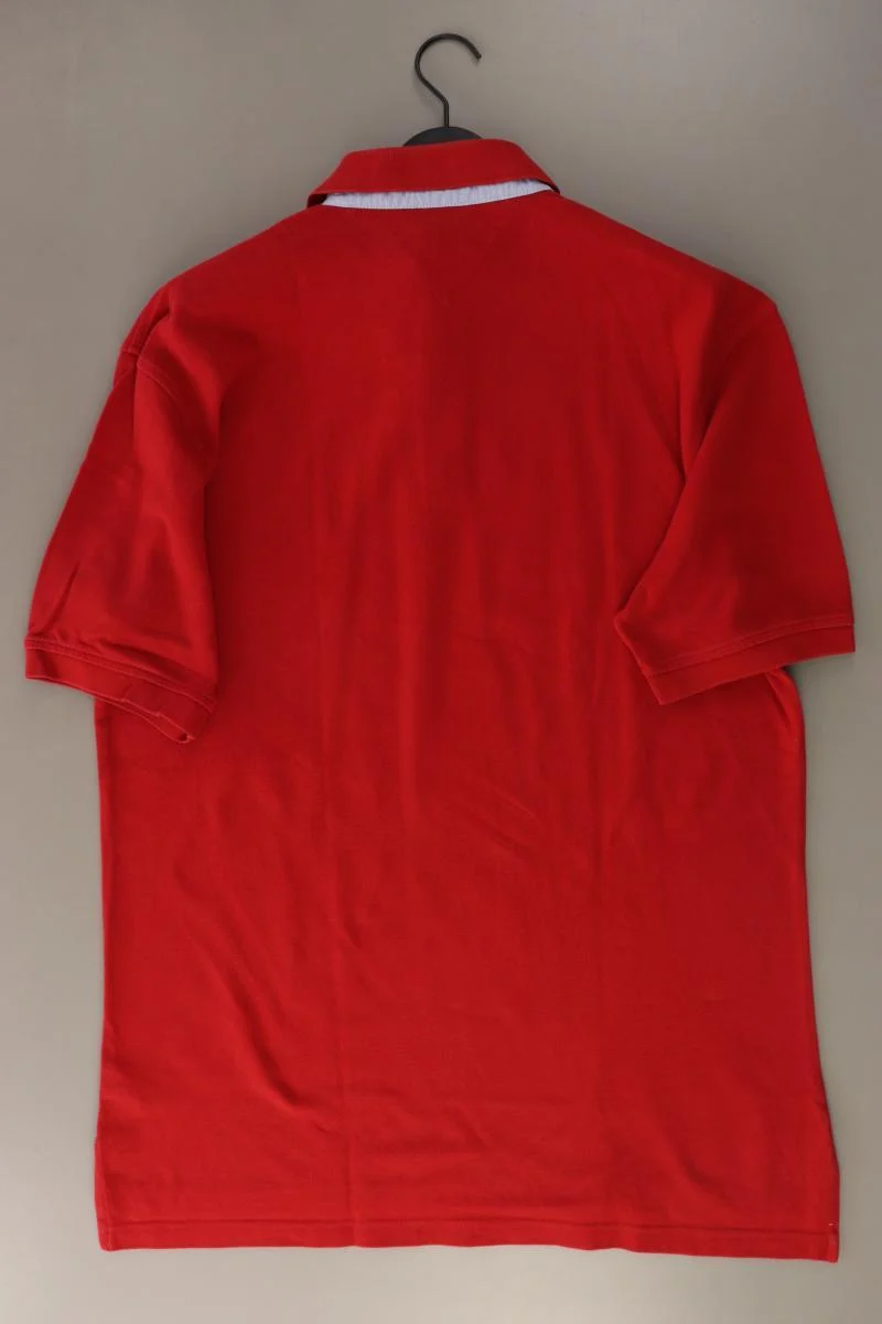Tommy Hilfiger Poloshirt für Herren Gr. XL Kurzarm rot aus Baumwolle