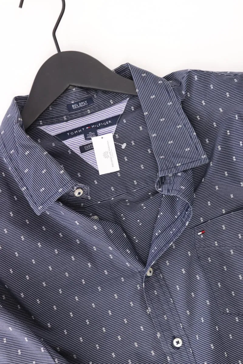 Tommy Hilfiger Langarmhemd für Herren Gr. XL blau