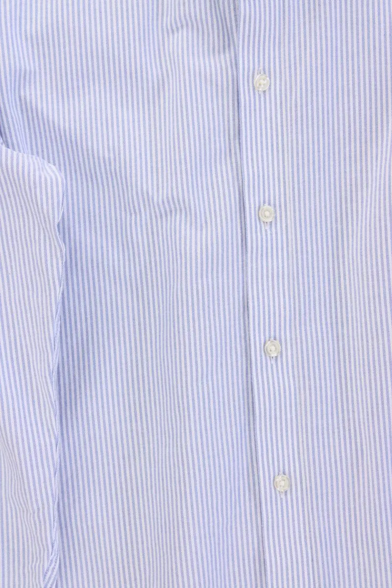 CHARLES TYRWHITT Langarmhemd für Herren Gr. M gestreift blau aus Baumwolle
