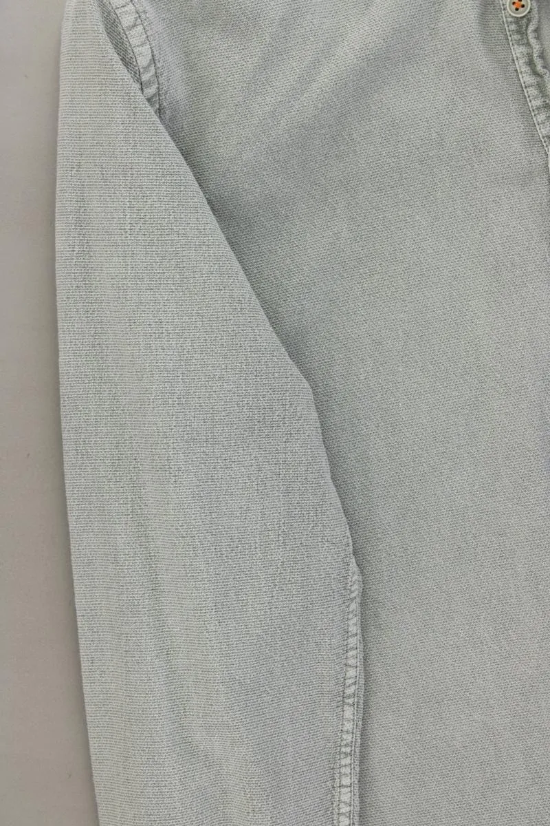 Emilio Adani Langarmhemd für Herren Gr. Hemdgröße 39/40 grün aus Baumwolle