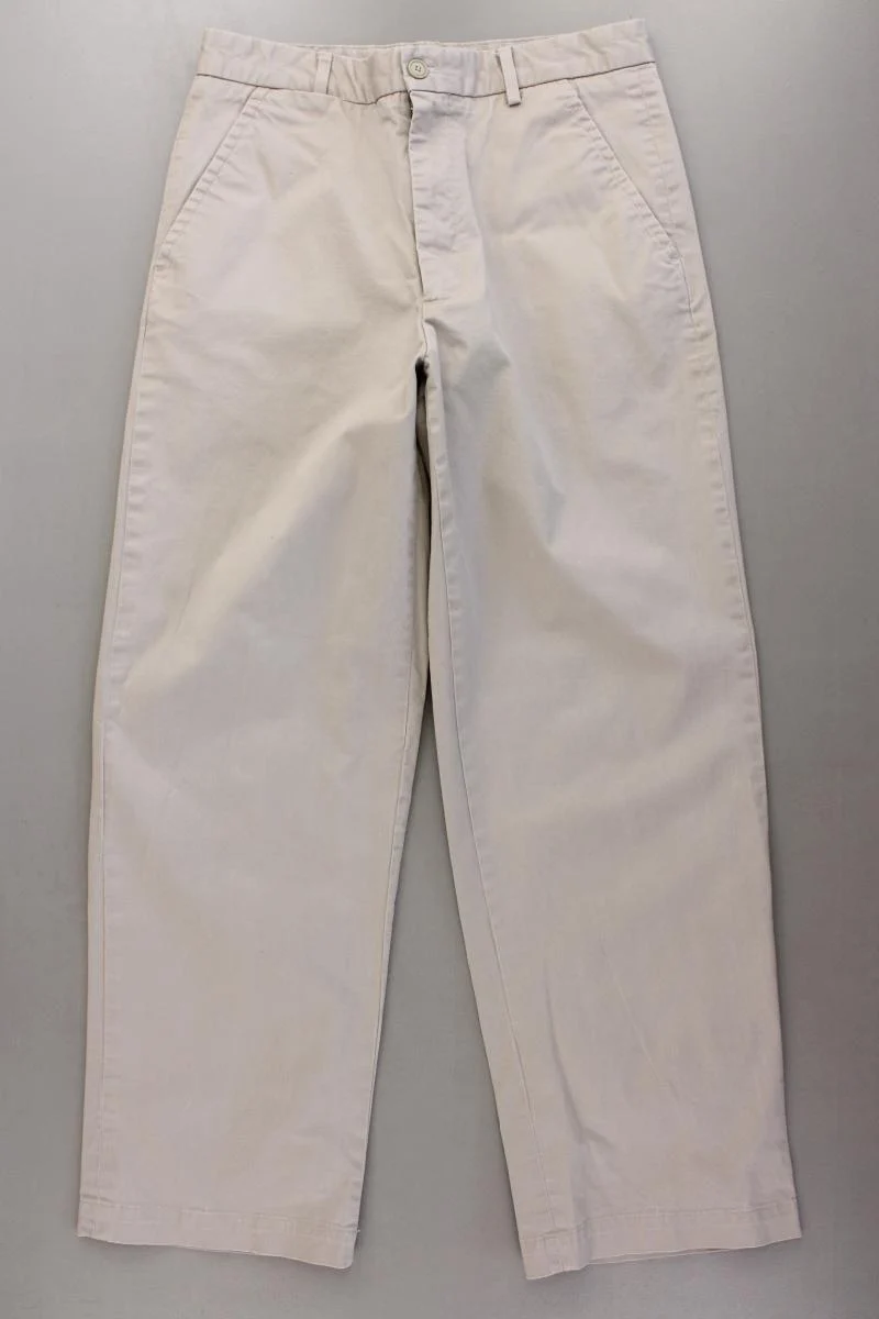 Zara Chinohose für Herren Gr. UK 38 (S) creme aus Baumwolle