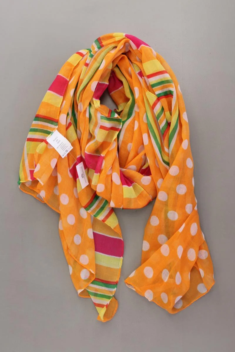 Tuch gepunktet orange aus Polyester