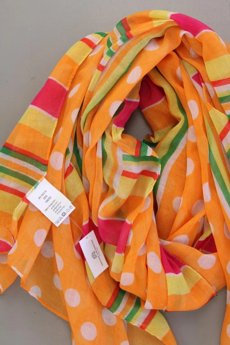 Tuch gepunktet orange aus Polyester