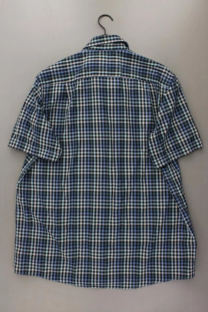 Casa Moda Karohemd für Herren Gr. Hemdgröße 43/44 kariert Kurzarm blau