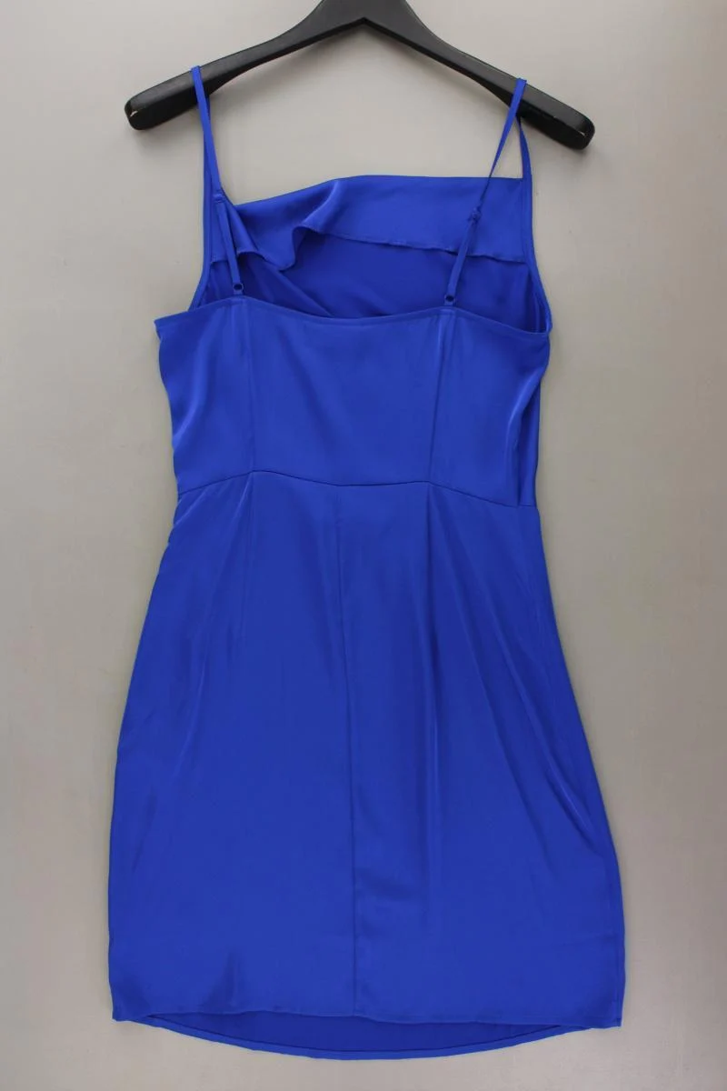 Vila Abendkleid Gr. 36 Träger blau aus Polyester