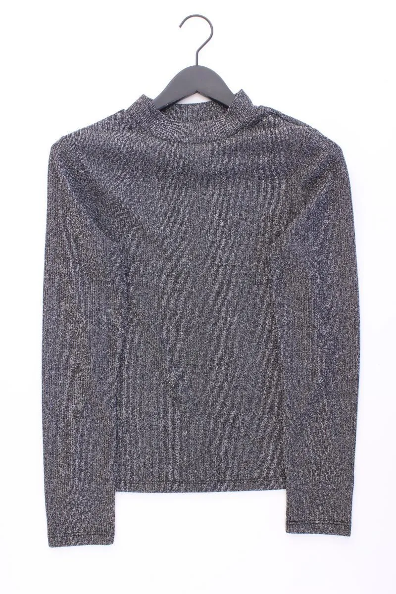 Reserved Longsleeve-Shirt Gr. XL Langarm mit Glitzer silber aus Polyester