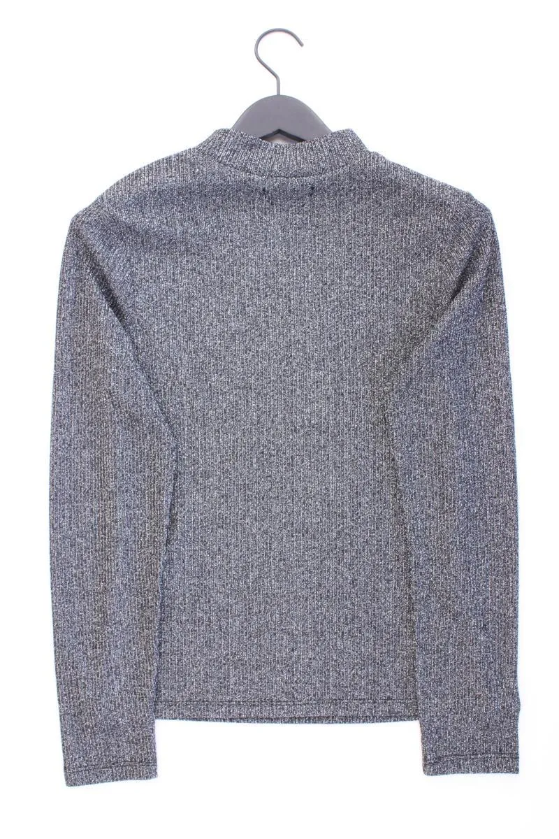 Reserved Longsleeve-Shirt Gr. XL Langarm mit Glitzer silber aus Polyester