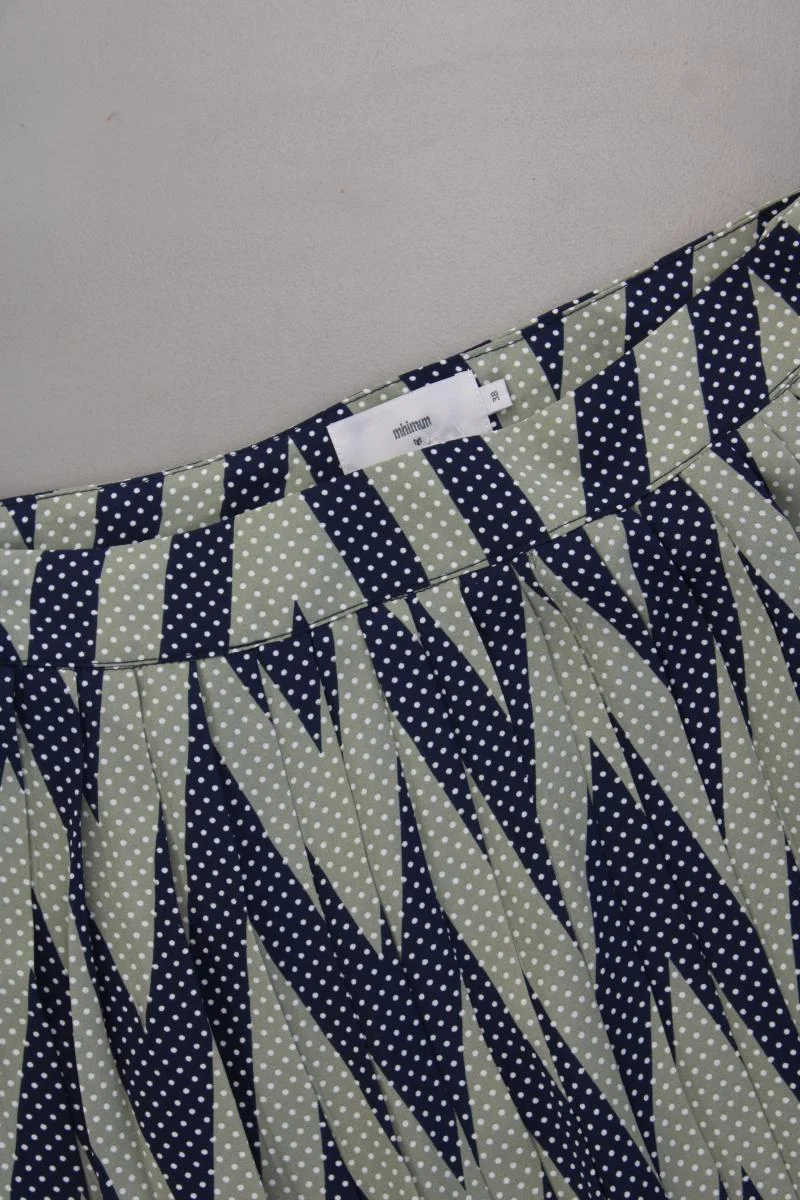 Minimum Maxirock Gr. 38 gepunktet blau aus Polyester