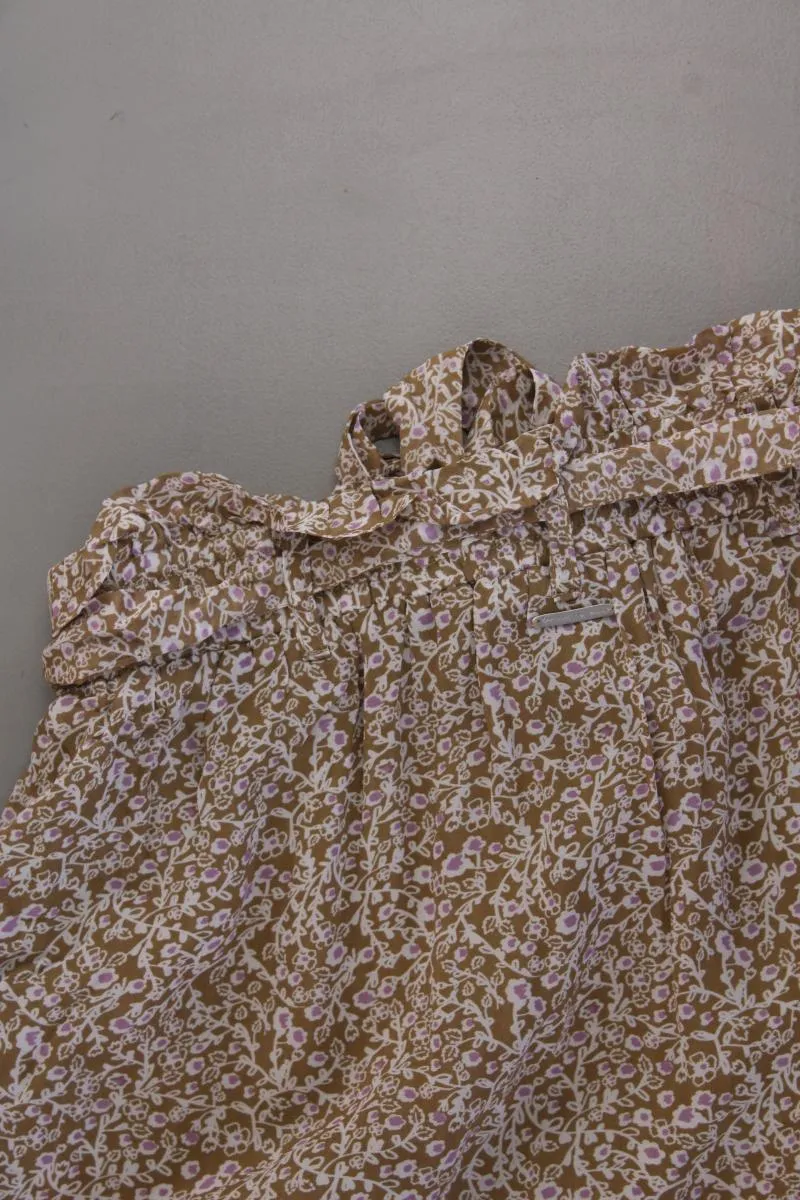 Circle of Trust Rock Gr. M mit Blumenmuster neuwertig braun aus Polyester
