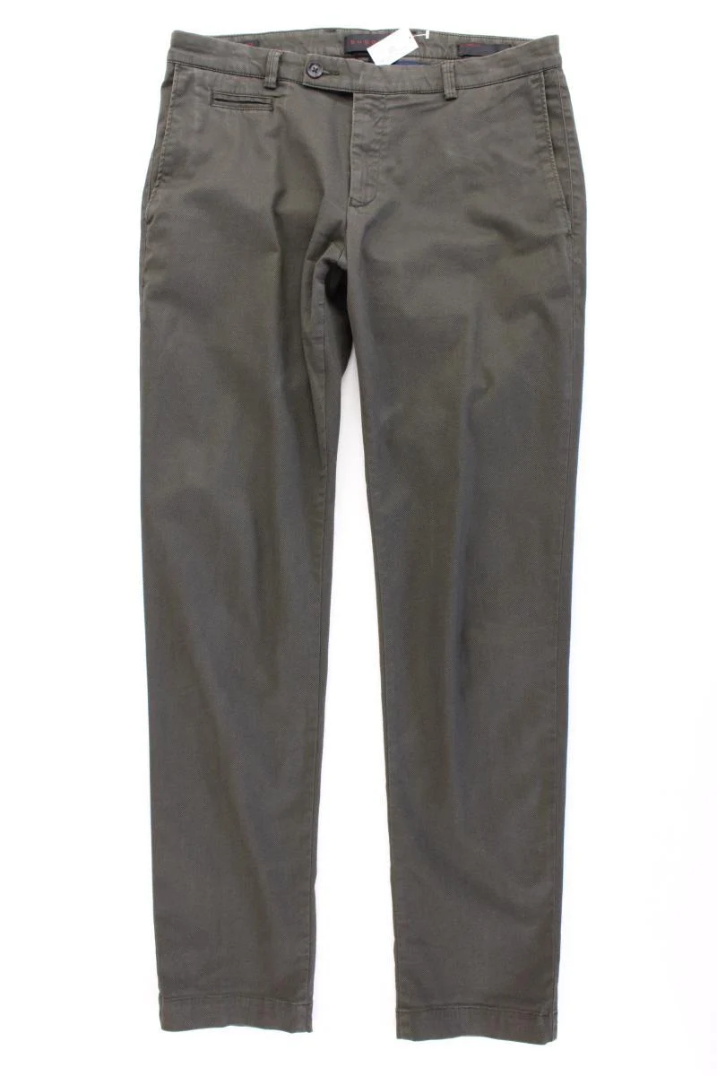 Bugatti Chinohose für Herren Gr. W34/L32 olivgrün aus Baumwolle