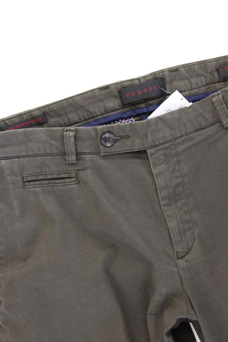 Bugatti Chinohose für Herren Gr. W34/L32 olivgrün aus Baumwolle