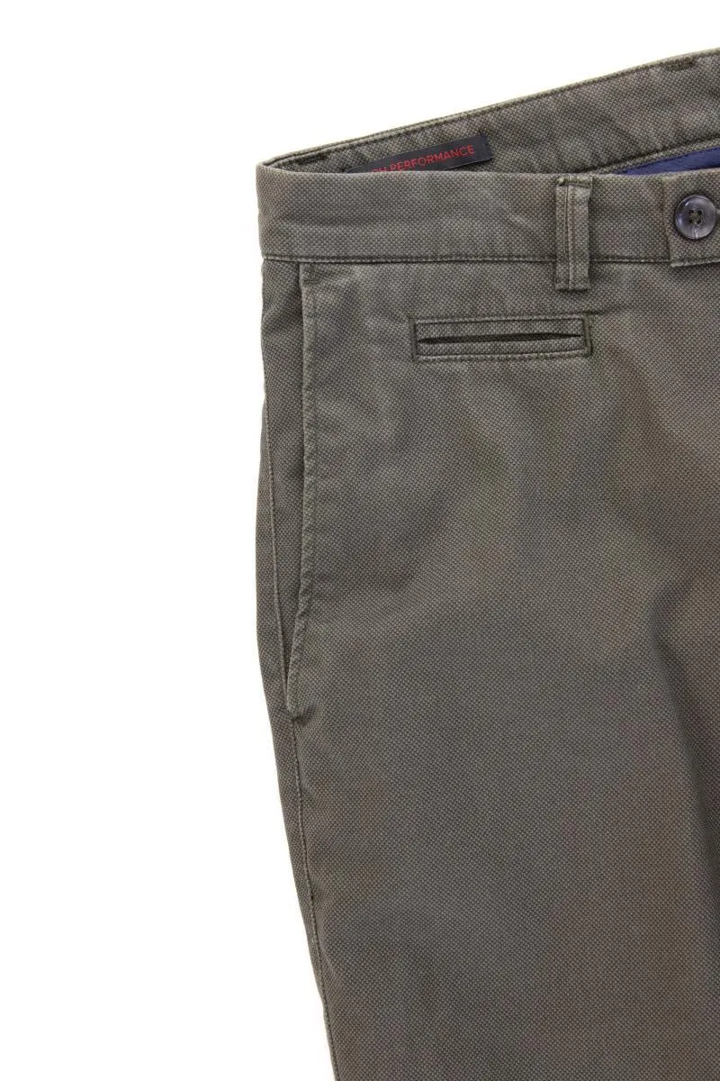 Bugatti Chinohose für Herren Gr. W34/L32 olivgrün aus Baumwolle