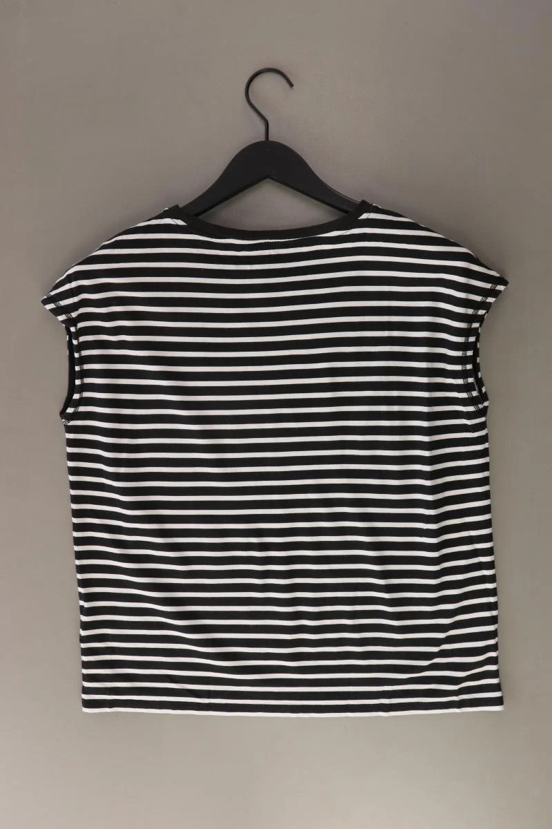 Street One Ringelshirt Gr. 36 gestreift Kurzarm schwarz aus Baumwolle