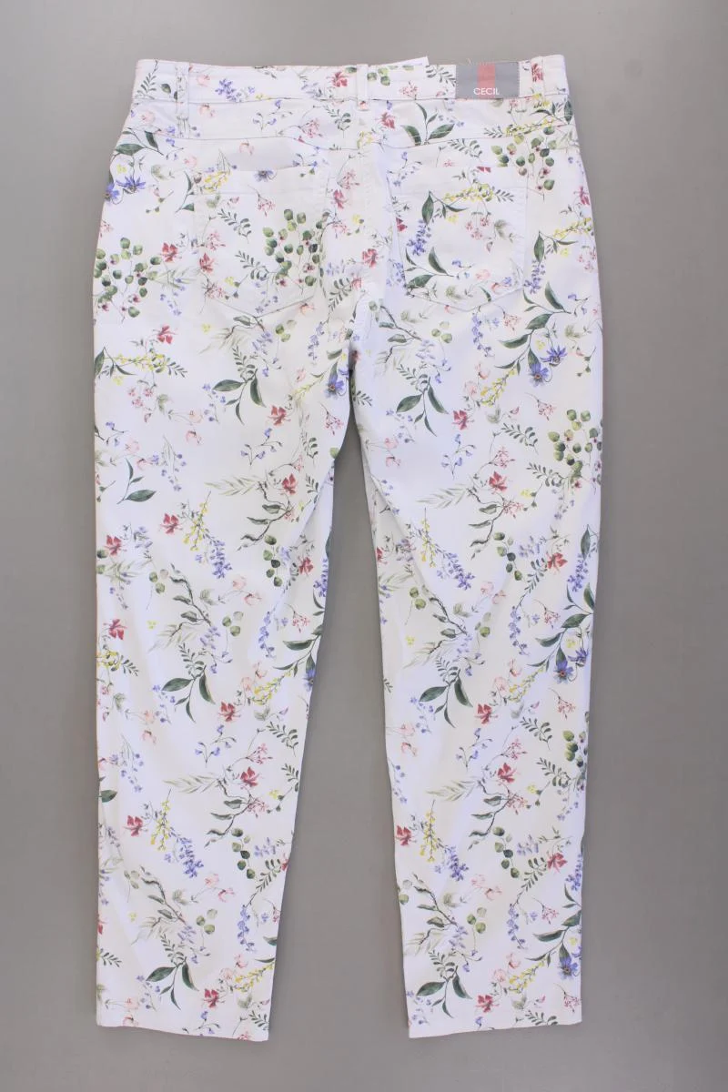 Cecil Hose Gr. W31 mit Blumenmuster mehrfarbig