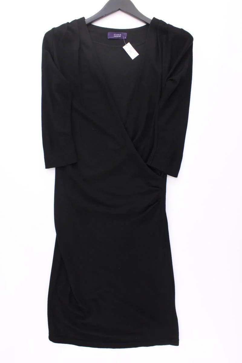 Studio Anneloes Abendkleid Gr. S 3/4 Ärmel schwarz aus Viskose