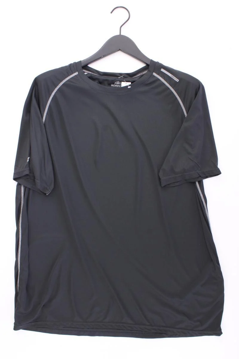 Nordcap Sportshirt für Herren Gr. XXL neuwertig Kurzarm grau aus Polyester