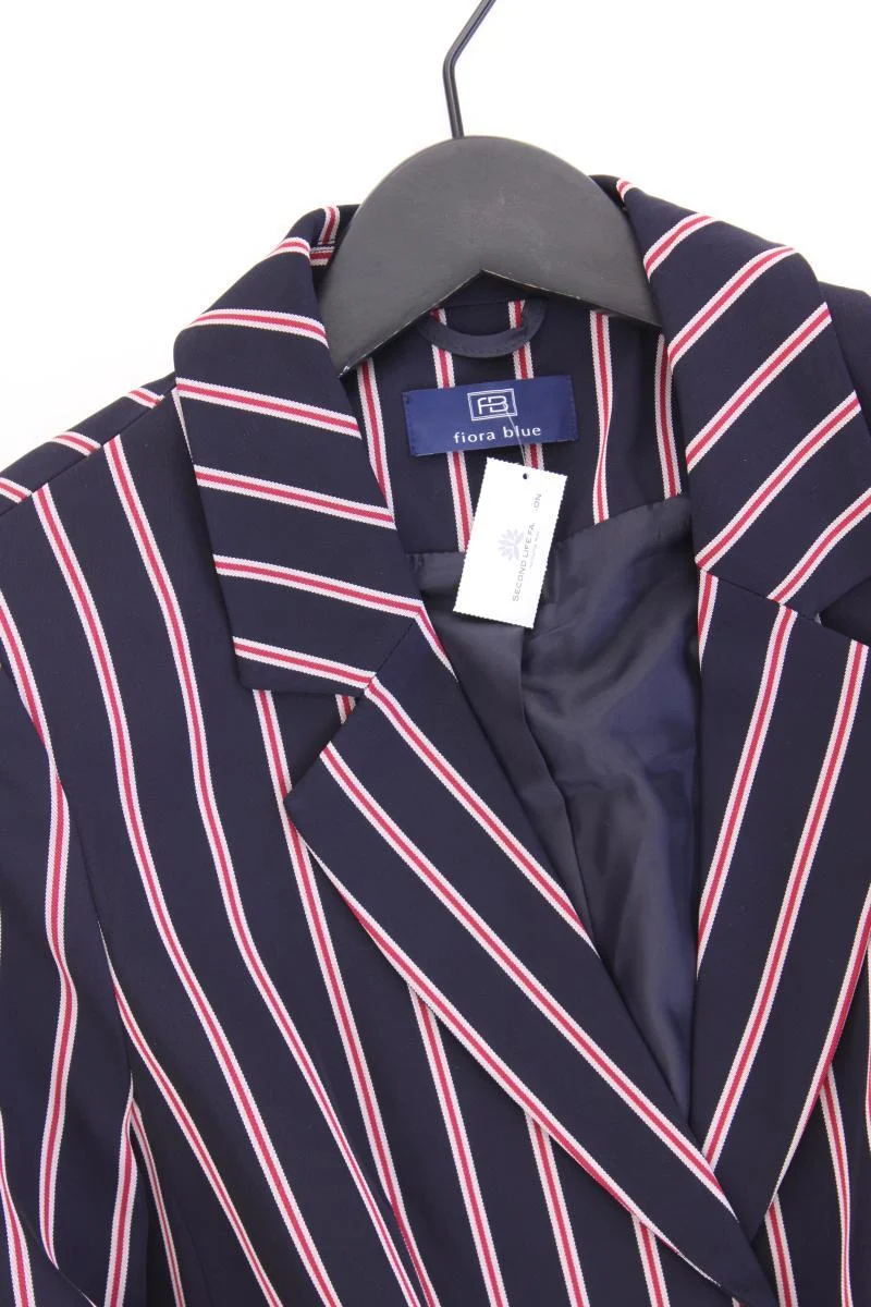 fiora blue Regular Blazer Gr. 36 gestreift blau aus Polyester