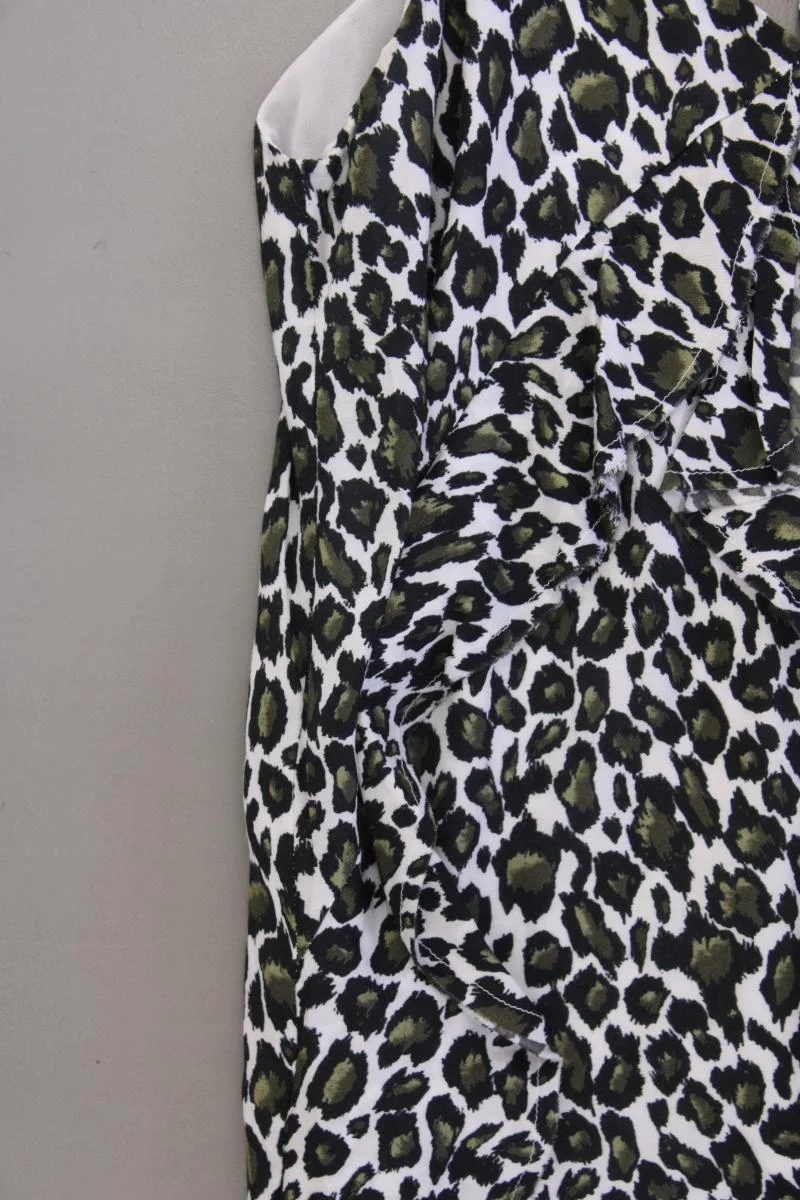 Icona Trägerkleid Gr. 40 mit Tierdruck olivgrün aus Viskose