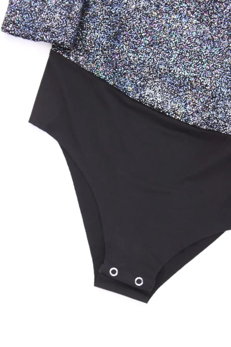 Zara Shirtbody Gr. S neuwertig 3/4 Ärmel mit Glitzer mit Carmen-Ausschnitt