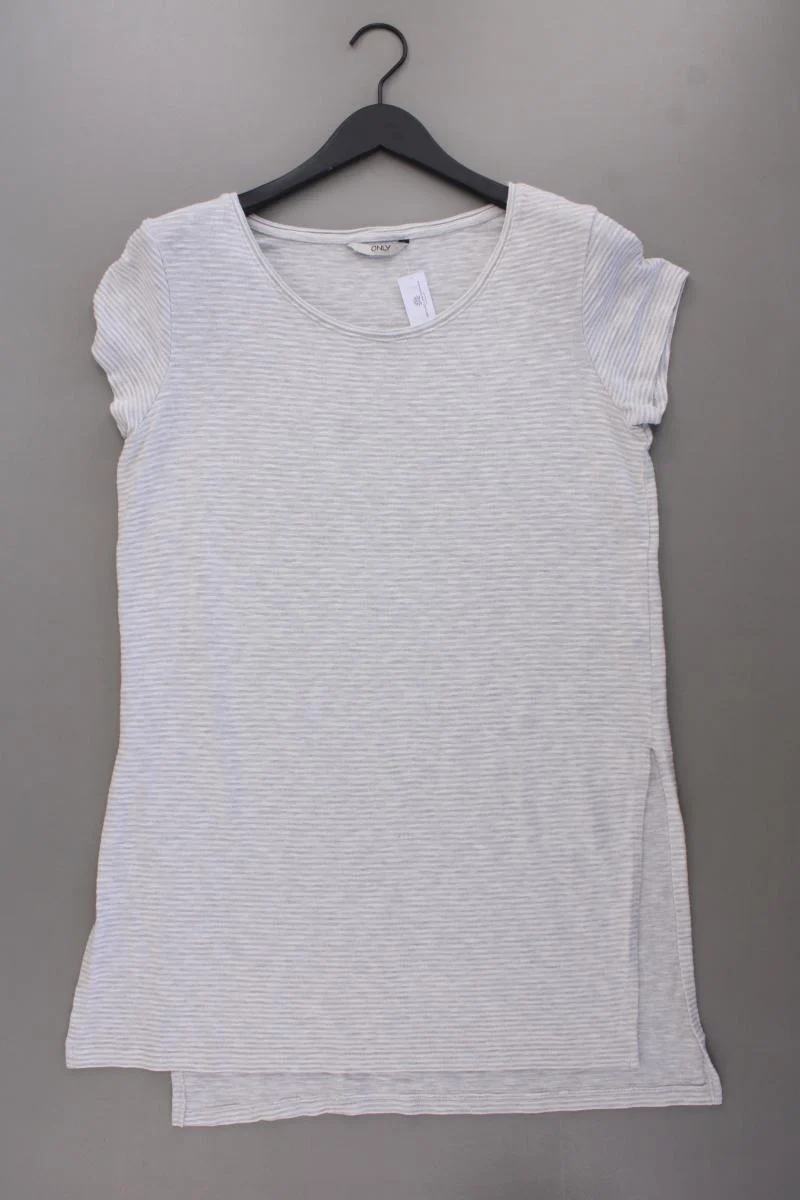 Only Longshirt Gr. XL Kurzarm grau aus Viskose