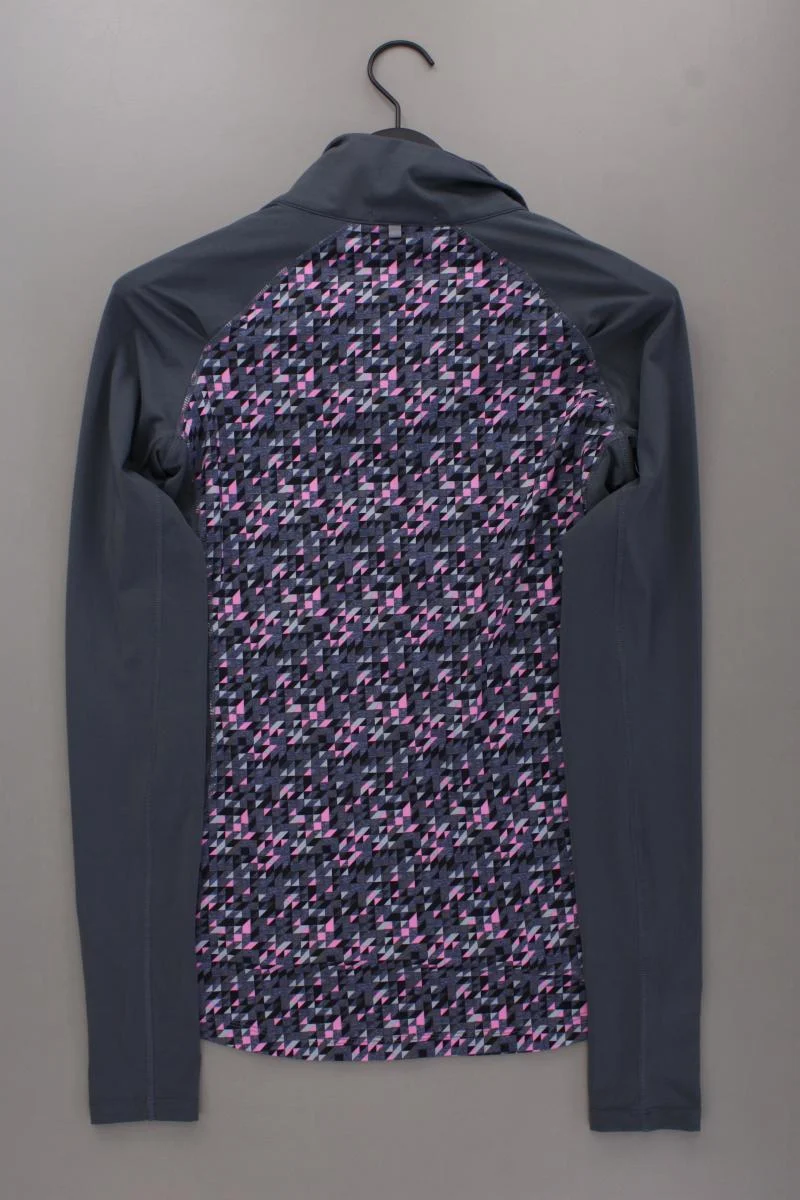 Elle Sport Jacke Y2K Gr. S geometrisches Muster grau