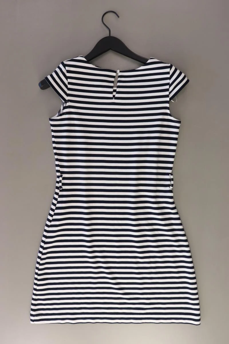 Zabaione Kurzarmkleid Gr. S gestreift blau aus Baumwolle