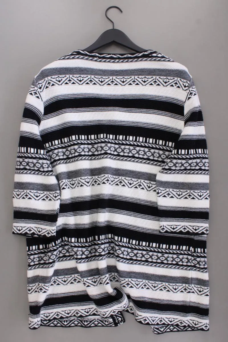 Mona Strickjacke Gr. 50 3/4 Ärmel grau aus Polyacryl
