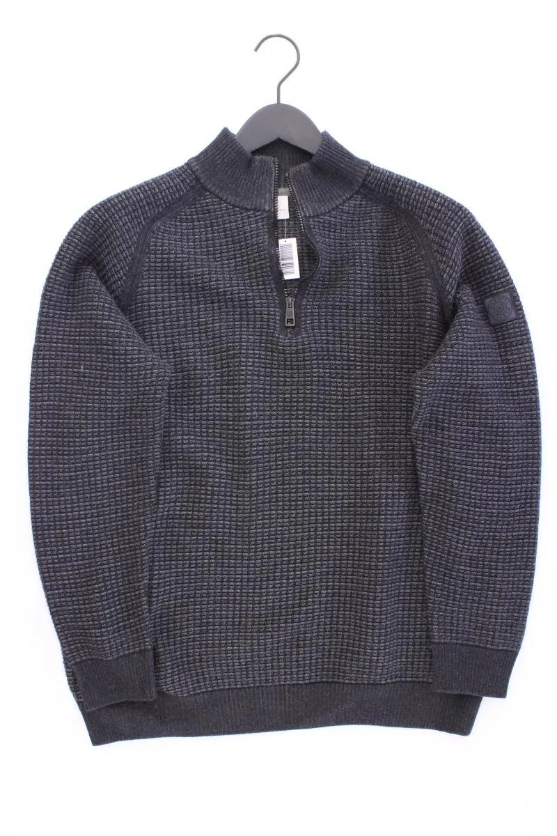 Bugatti Pullover mit Wolle für Herren Gr. XL neuwertig grau aus Polyacryl