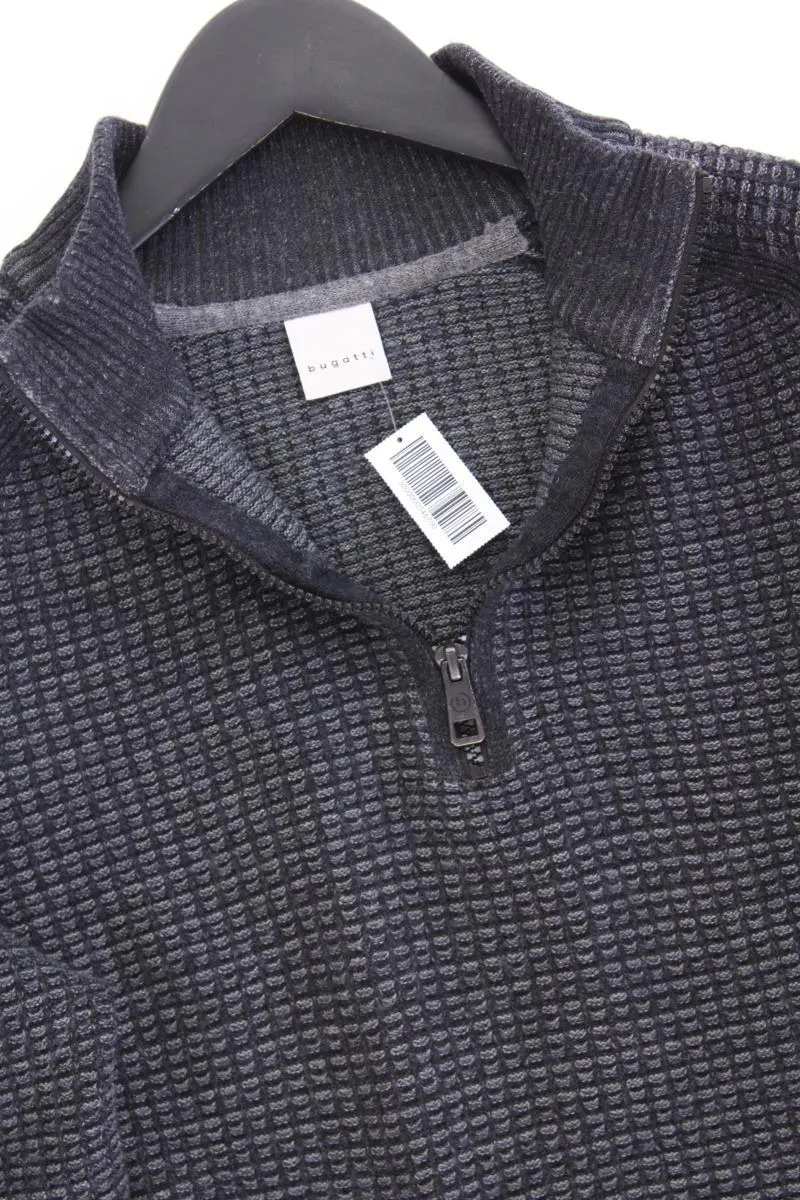 Bugatti Pullover mit Wolle für Herren Gr. XL neuwertig grau aus Polyacryl