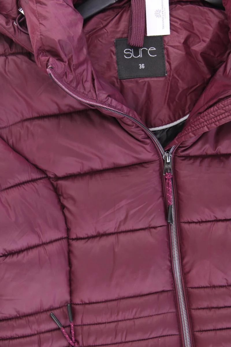 Sure Wintermantel Gr. 36 neuwertig lila aus Polyester