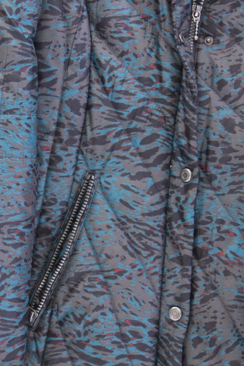 GINA S Kapuzenjacke Gr. 38 blau aus Polyester
