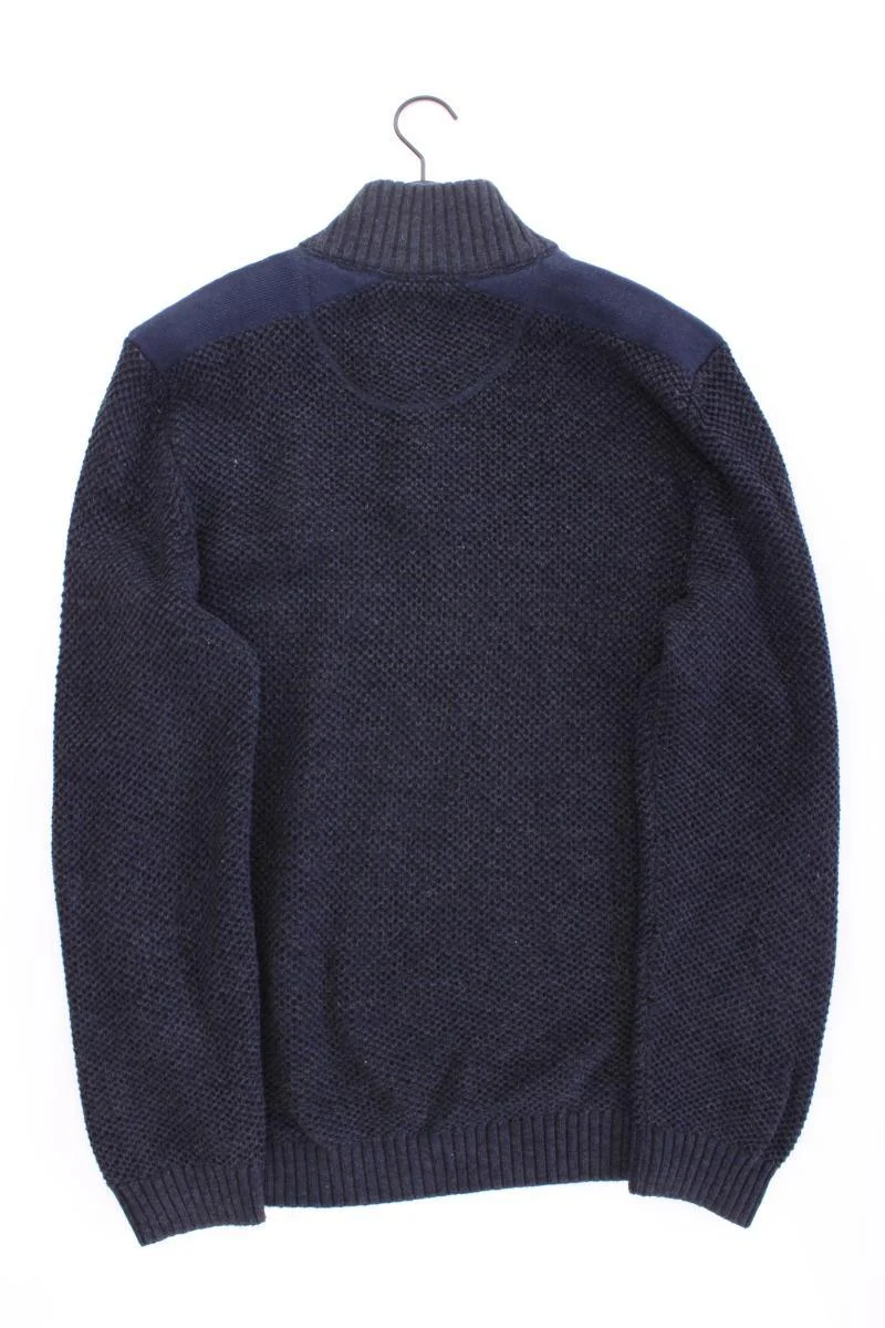 Lerros Grobstrickpullover für Herren Gr. 54 blau aus Baumwolle