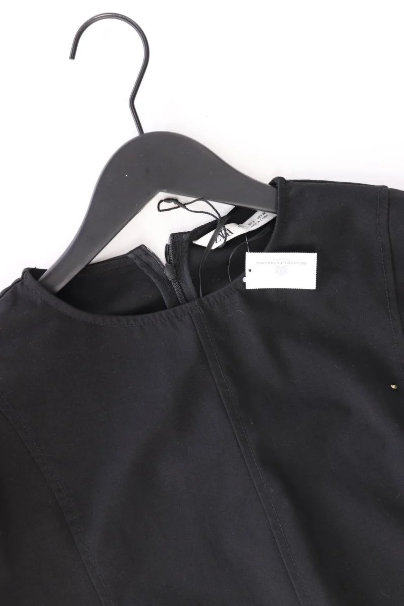 Zara Langarmkleid Gr. S schwarz aus Polyester