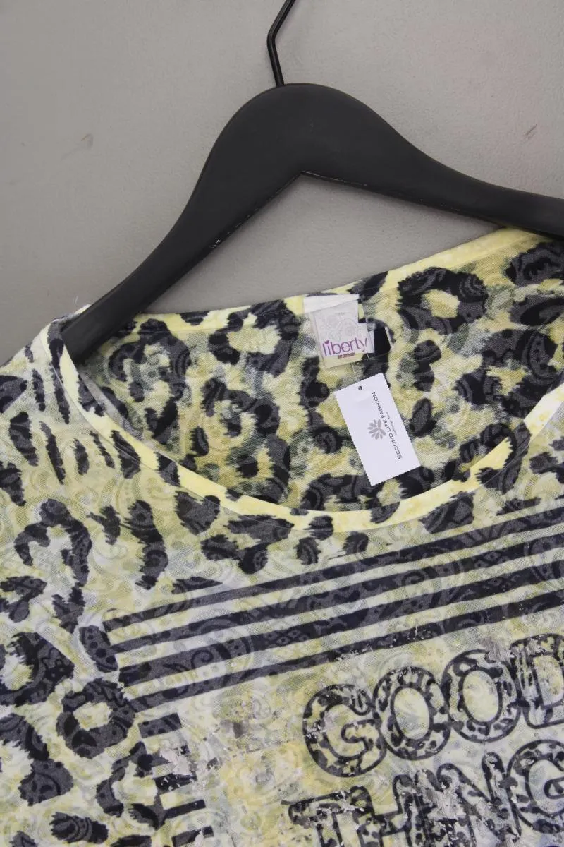 Liberty Printshirt Gr. M mit Tierdruck Kurzarm mehrfarbig aus Polyester