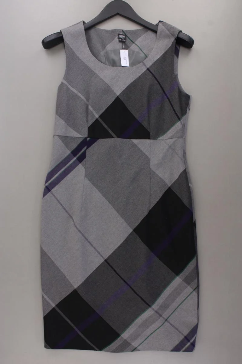 Esprit Collection Bleistiftkleid Gr. 38 Ärmellos grau aus Polyester