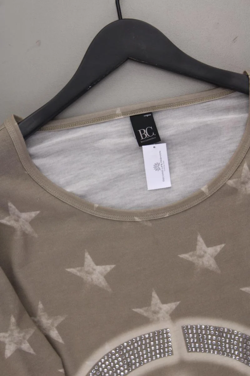 Best Connections Langarmshirt mit Sternenmuster Gr. 38 neuwertig braun