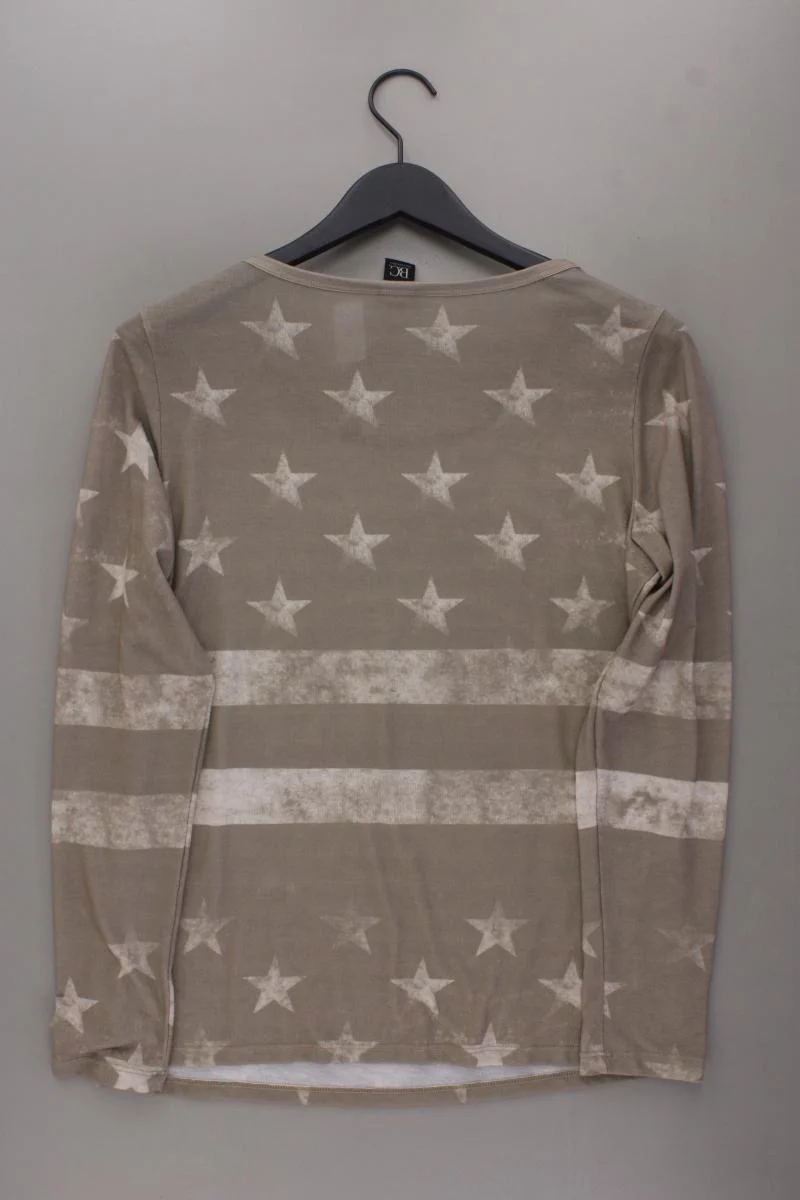 Best Connections Langarmshirt mit Sternenmuster Gr. 38 neuwertig braun