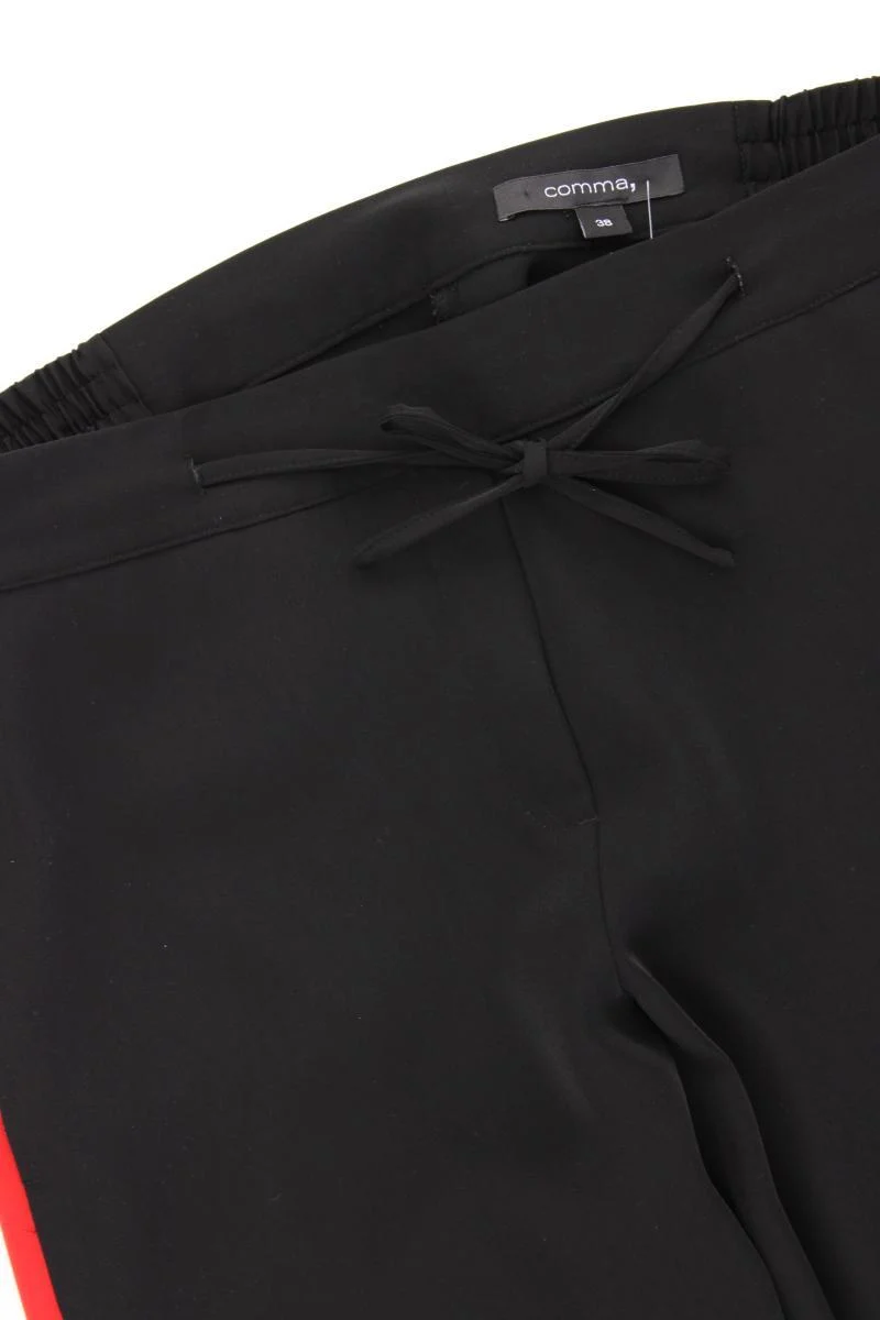 comma, Stoffhose Gr. 38 neuwertig schwarz aus Polyester