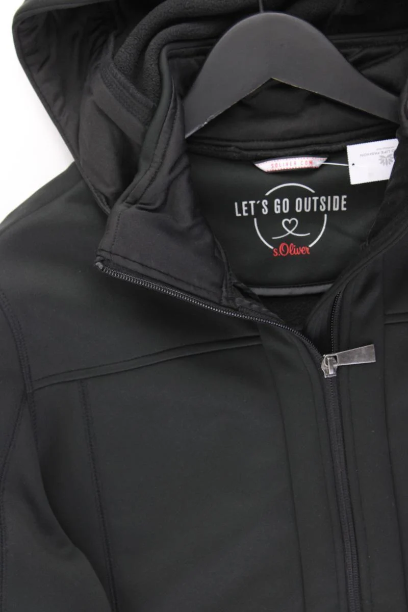 s.Oliver Kapuzenjacke Gr. 46 schwarz aus Polyester