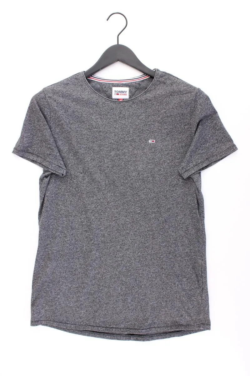 Tommy Jeans T-Shirt für Herren Gr. M Kurzarm grau aus Baumwolle
