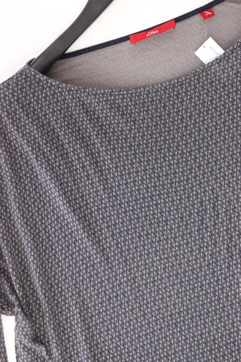 s.Oliver Longsleeve-Shirt Gr. 44 Langarm blau aus Viskose