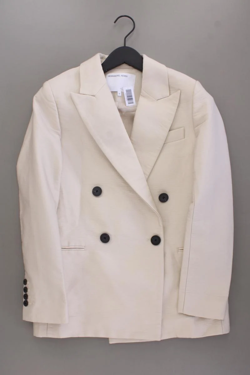 Designers Remix Longblazer Gr. 36 creme aus Baumwolle