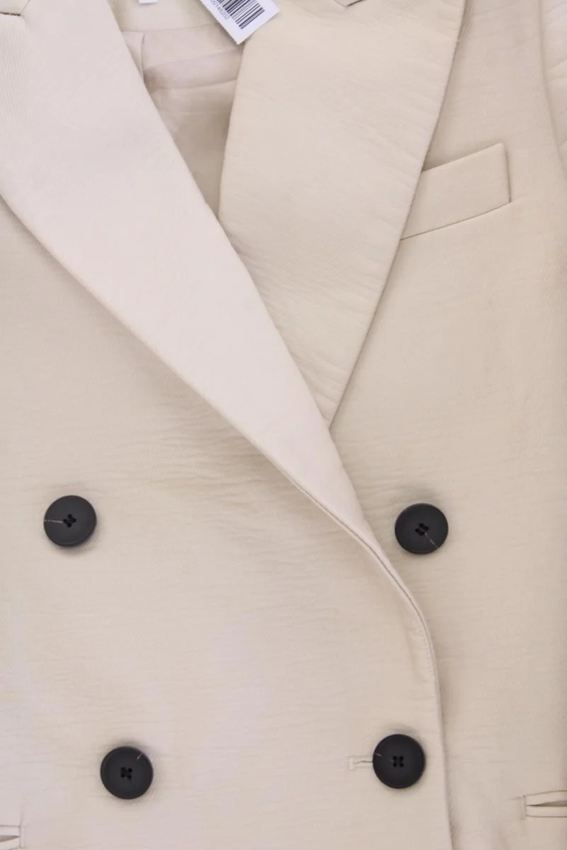 Designers Remix Longblazer Gr. 36 creme aus Baumwolle