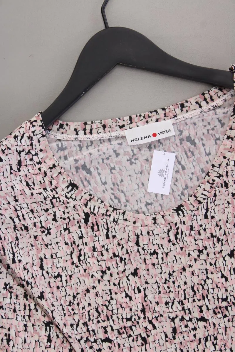Helena Vera Printshirt Gr. 48 geometrisches Muster Kurzarm rosa aus Polyester