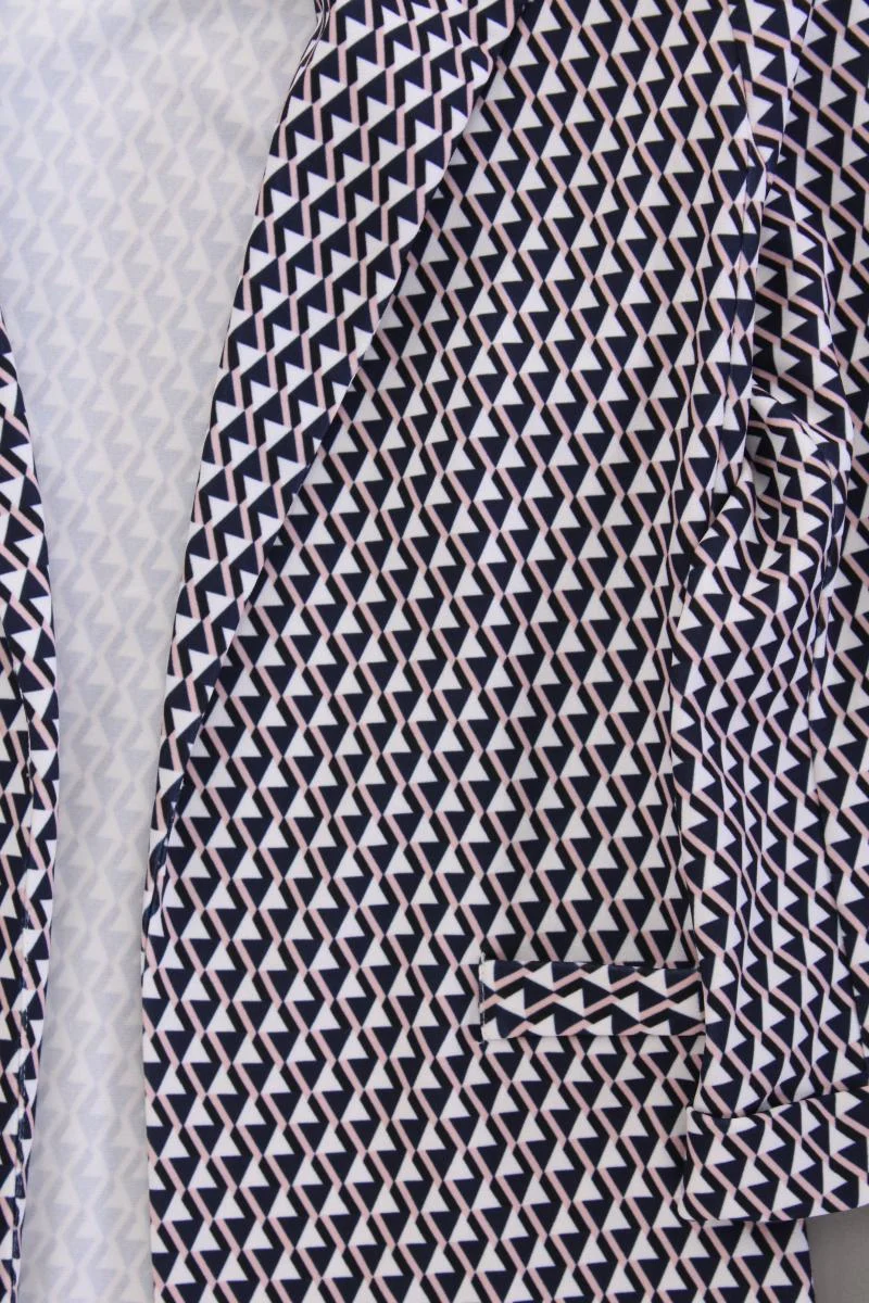New Look Longblazer Gr. 34 geometrisches Muster mehrfarbig aus Polyester